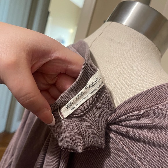 Free People Mauve Crop Top - Picture 4 of 5